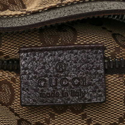 Gucci GG Monogram Double Pocket Belt Bag Dark Brown 6 of 10