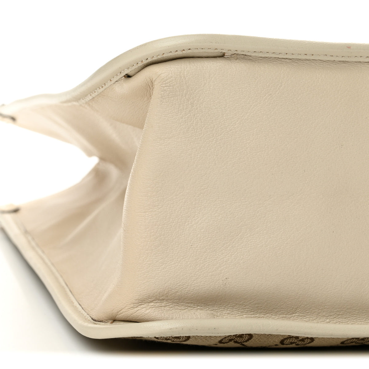 Monogram Calfskin Large Horsebit 1955 Tote Bag Beige Mystic White