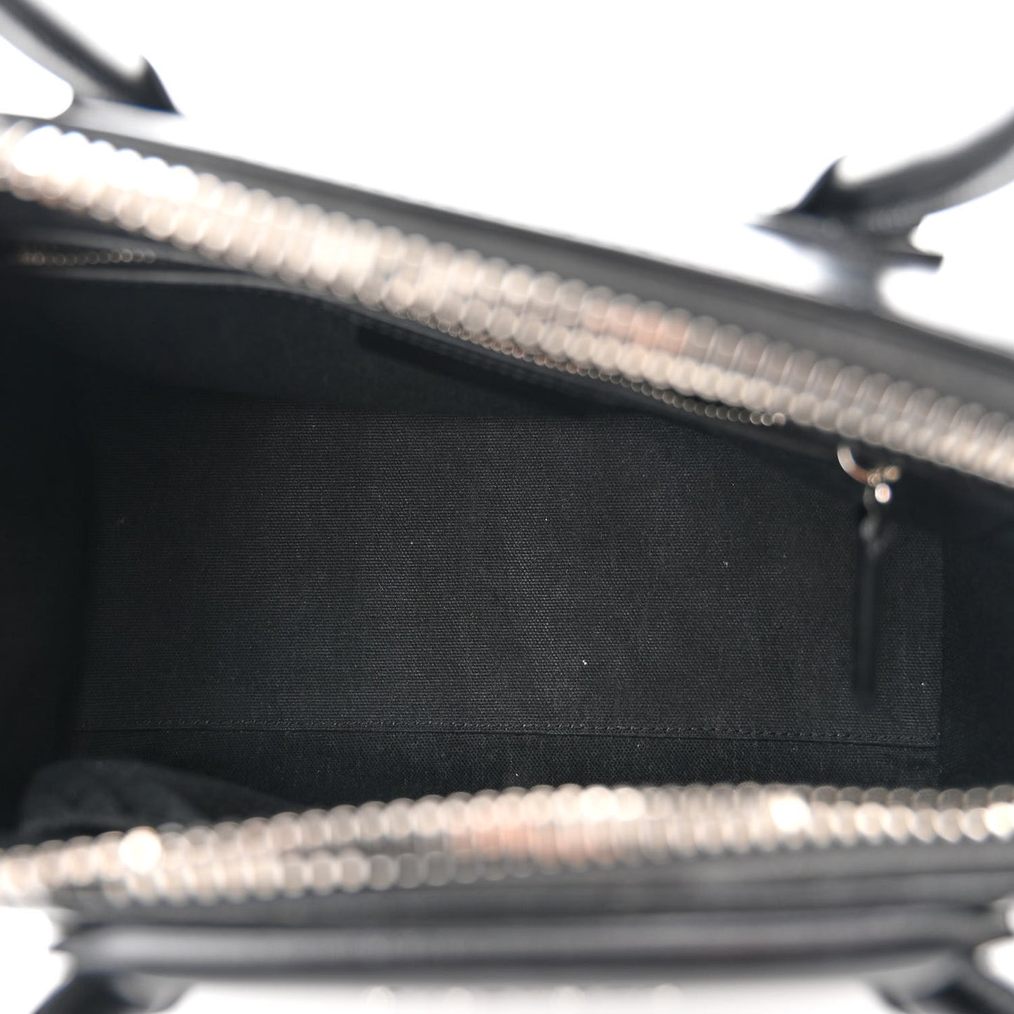 Shiny Lord Calfskin Small Antigona Black