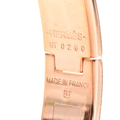 Hermes Enamel Narrow Clic Clac H Bracelet PM Marron Glace 4 of 5