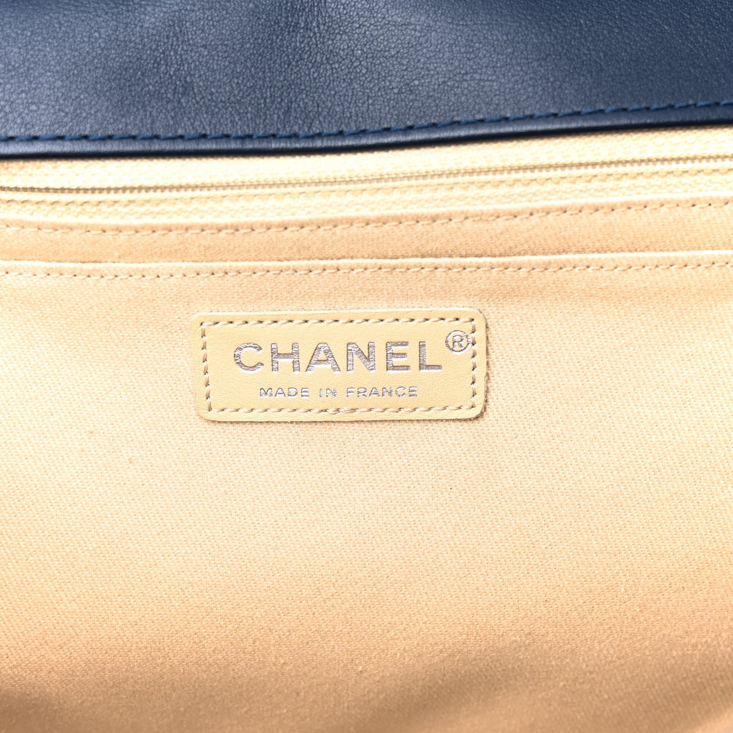 Chanel Calfskin Quilted In the Business Flap Dark Navy Blue 6 of 10