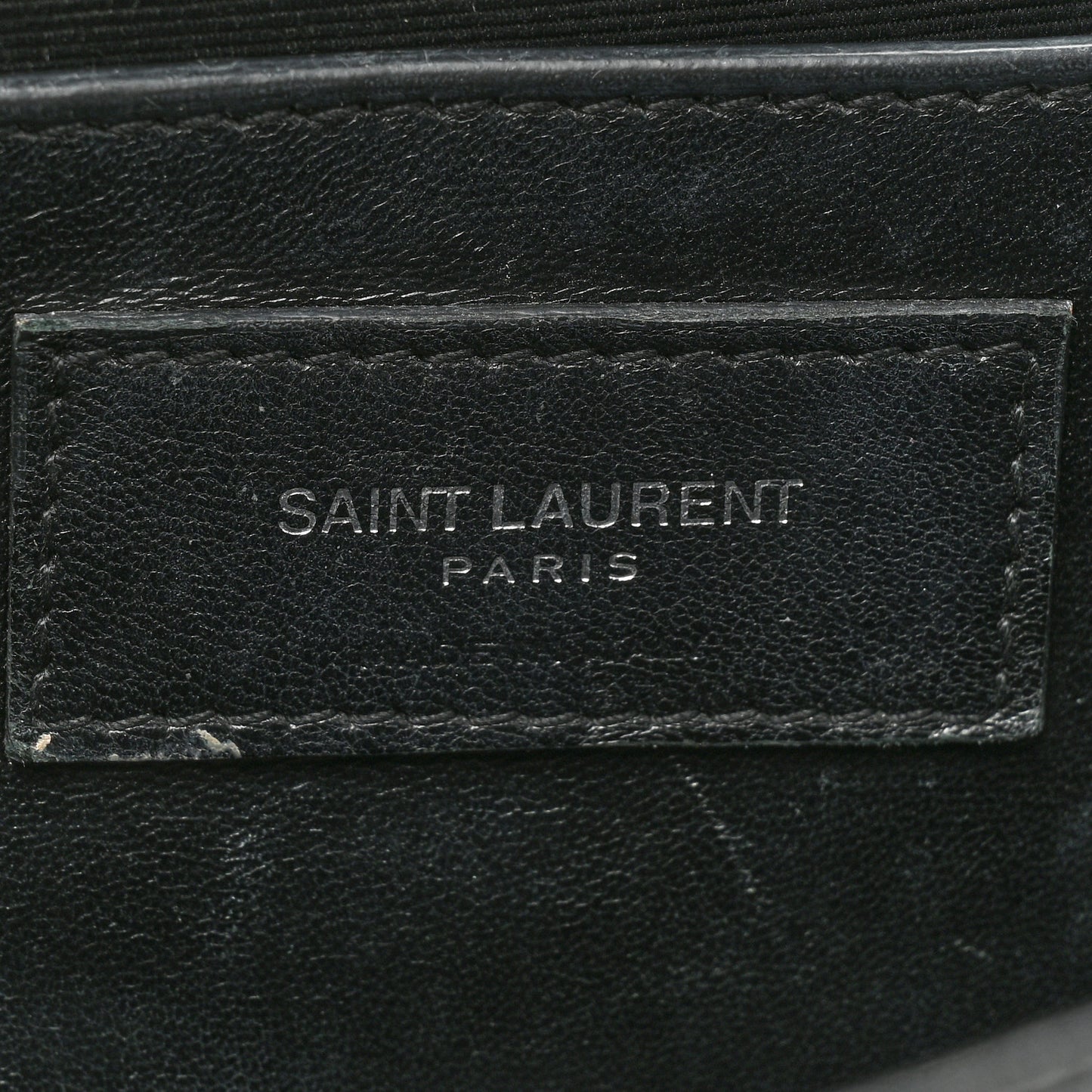 Calfskin Medium Heart Bolts Monogram Kate Satchel Black