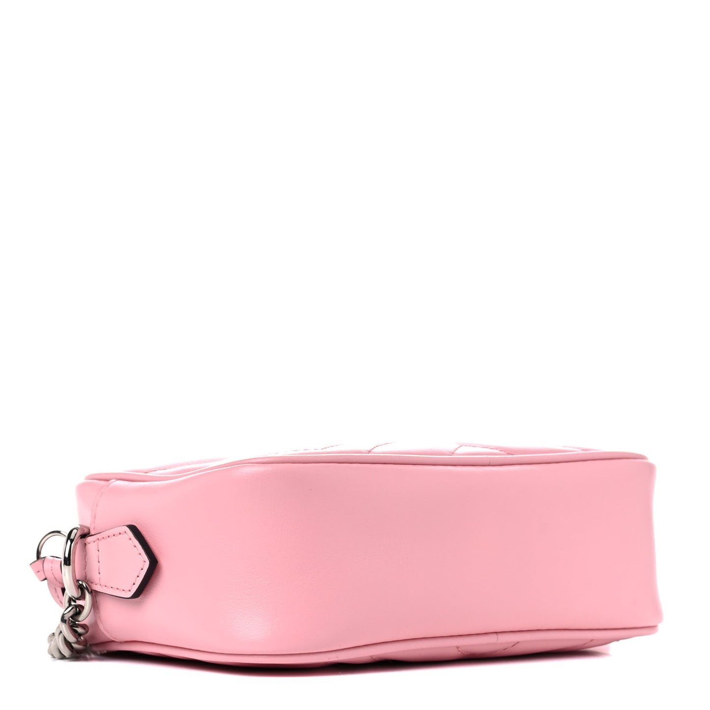 Calfskin Matelasse Mini GG Marmont Chain Shoulder Bag Wild Rose