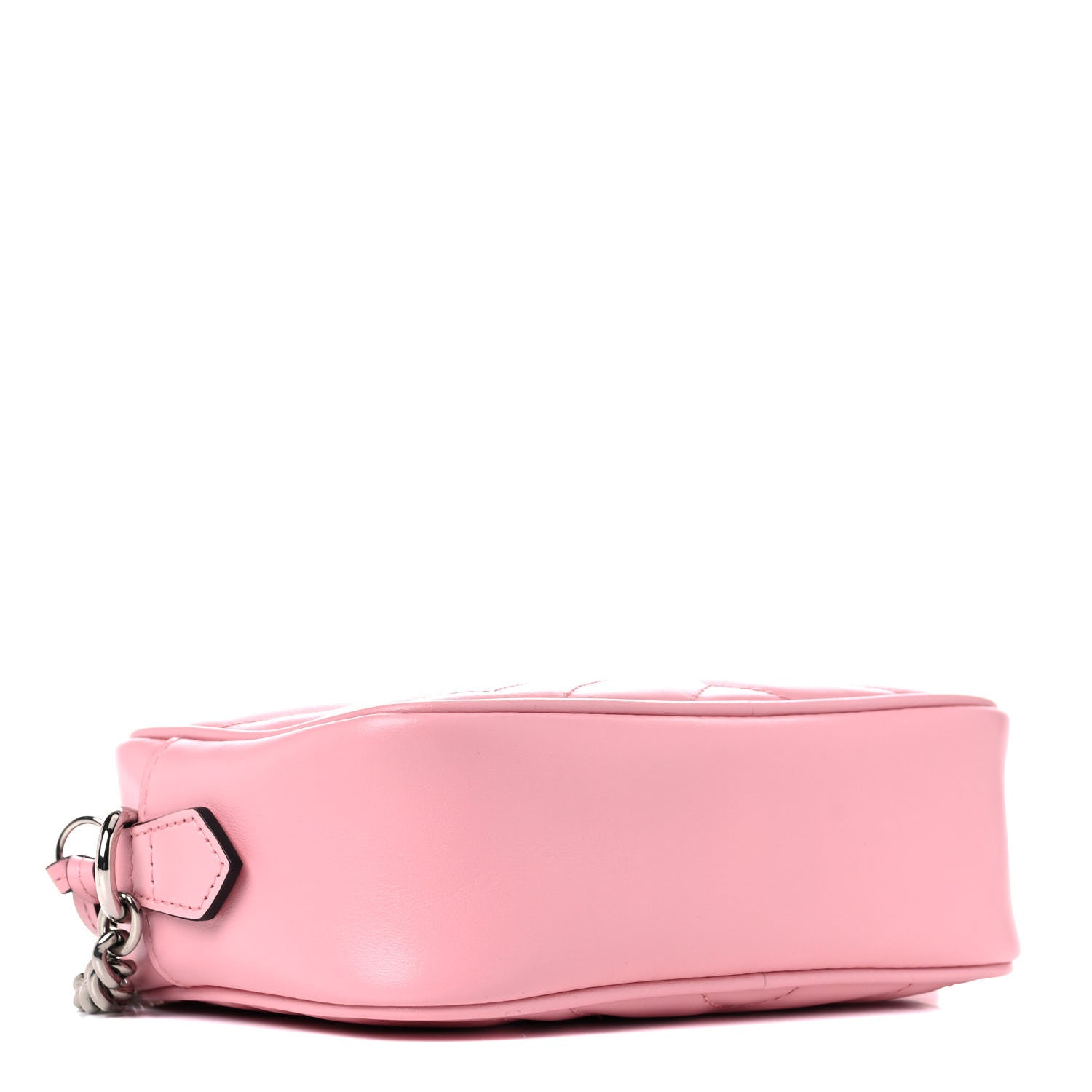 Gucci Calfskin Matelasse Mini GG Marmont Chain Shoulder Bag Wild Rose 4 of 9