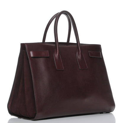 Saint Laurent Calfskin Large Sac De Jour Carryall Amarena 3 of 7
