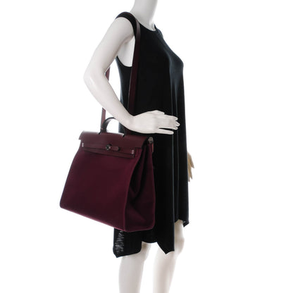 Hermes Toile Herbag Zip 39 MM Prune 2 of 11