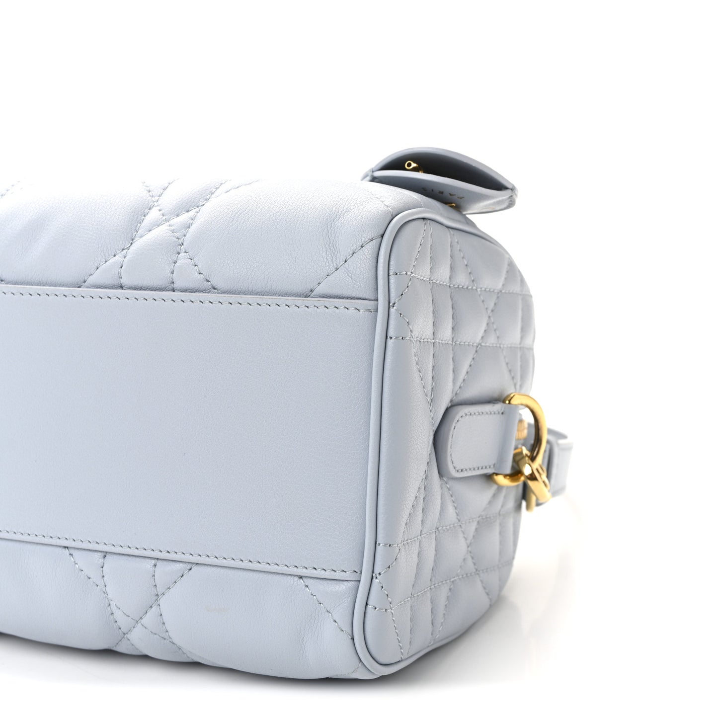 Calfskin Macrocannage Groove 20 Bag Pale Blue