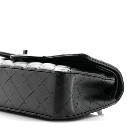 Chanel Lambskin Quilted Medium Double Flap So Black 10 of 11