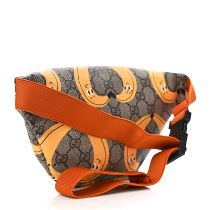 Gucci GG Supreme Monogram Banana Childrens Belt Bag Beige Ebony Multicolor Carrot Orange 3 of 10