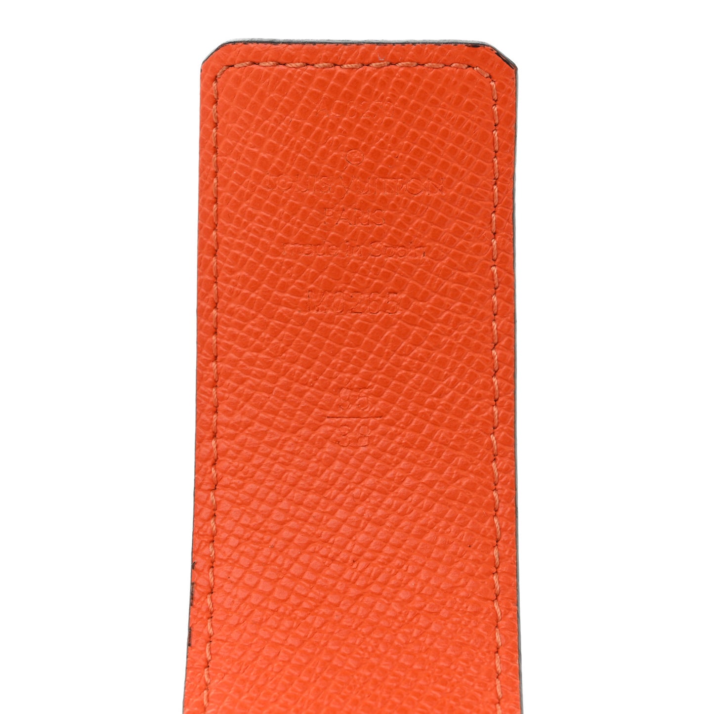 Calfskin Monogram 40mm LV Reversible Belt 95 38 Orange
