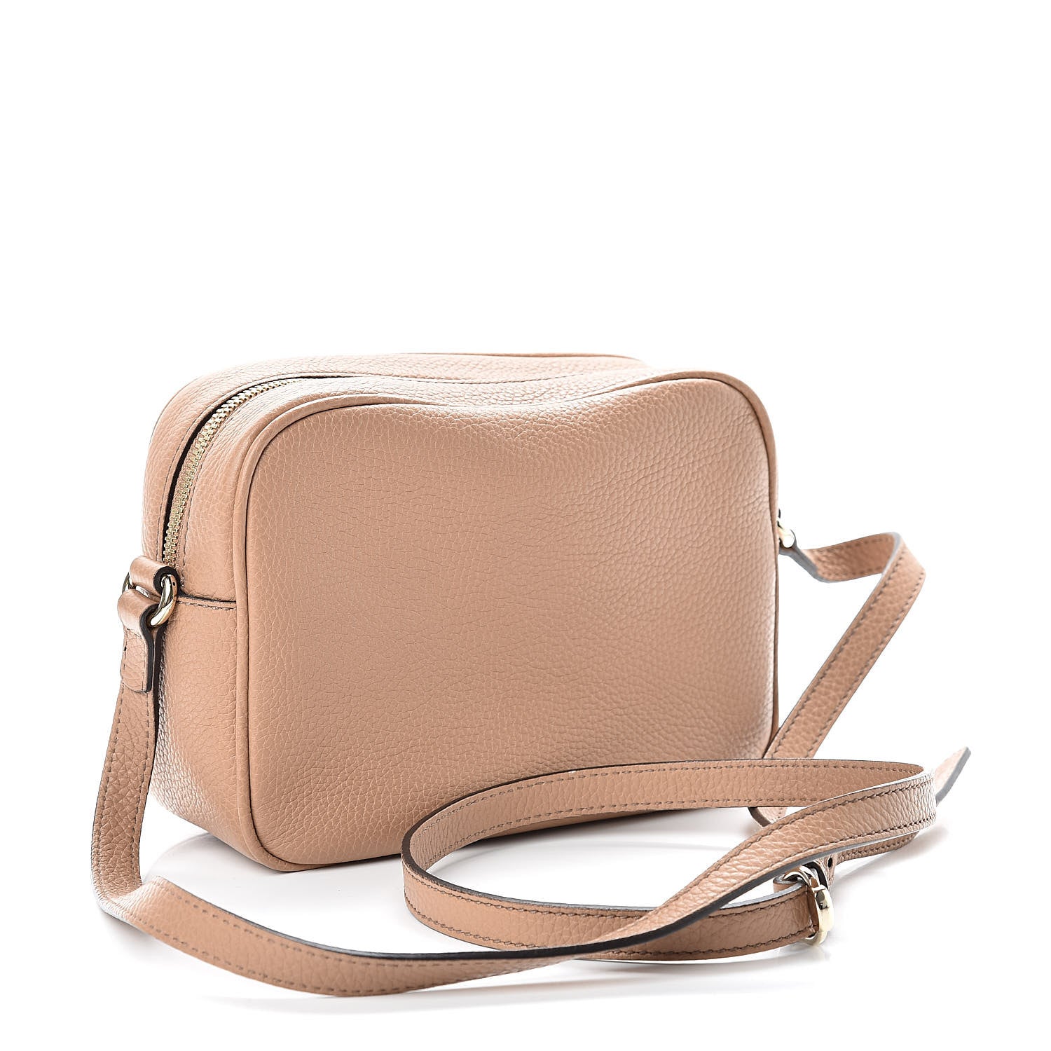Gucci Pebbled Calfskin Small Soho Disco Bag Rose Beige 3 of 12