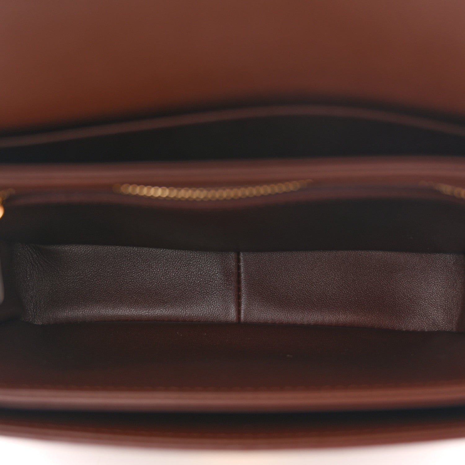 Celine Nubuck Calfskin Teen Triomphe Chestnut 5 of 12