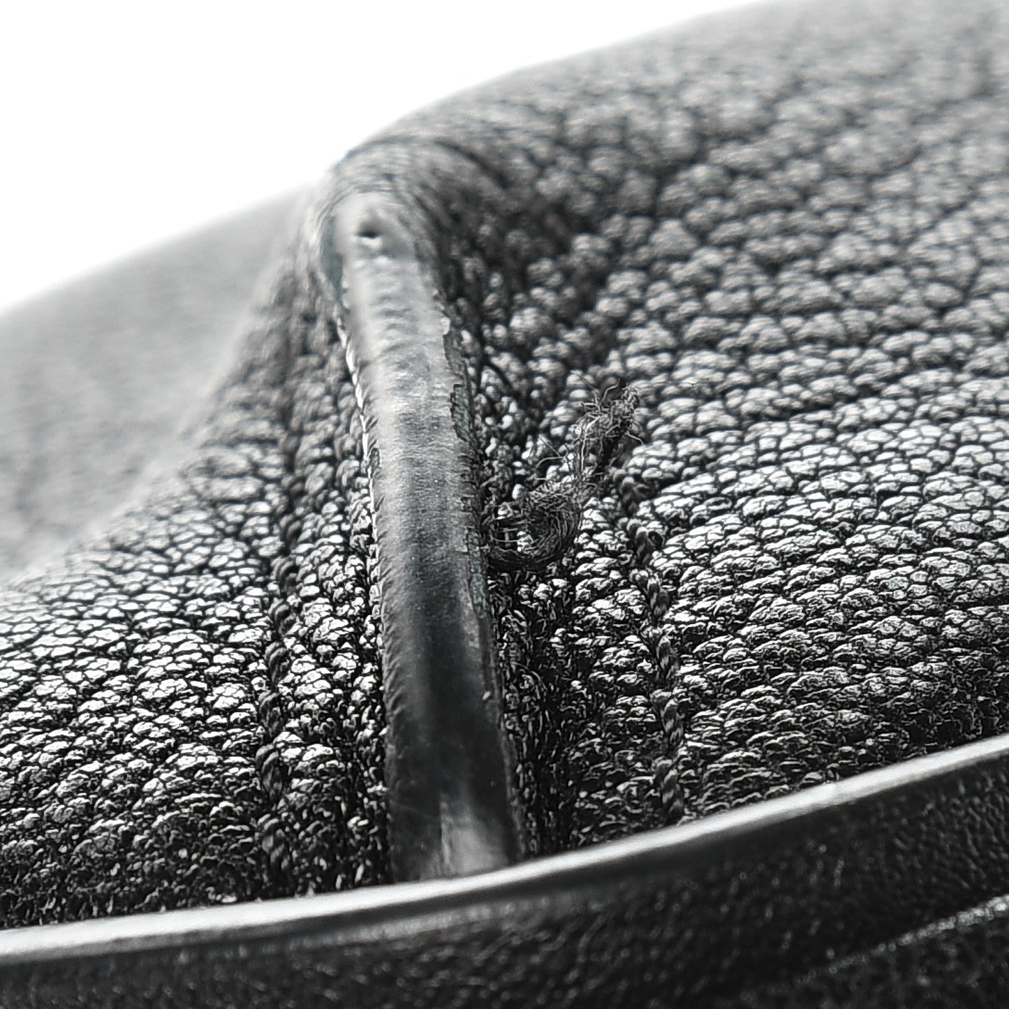Grained Lambskin Calfskin Medium Lexa Shoulder Bag Black