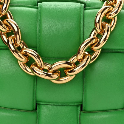 Bottega Veneta Lambskin Maxi Intreccio Padded Chain Cassette Crossbody Bag Parakeet 7 of 12