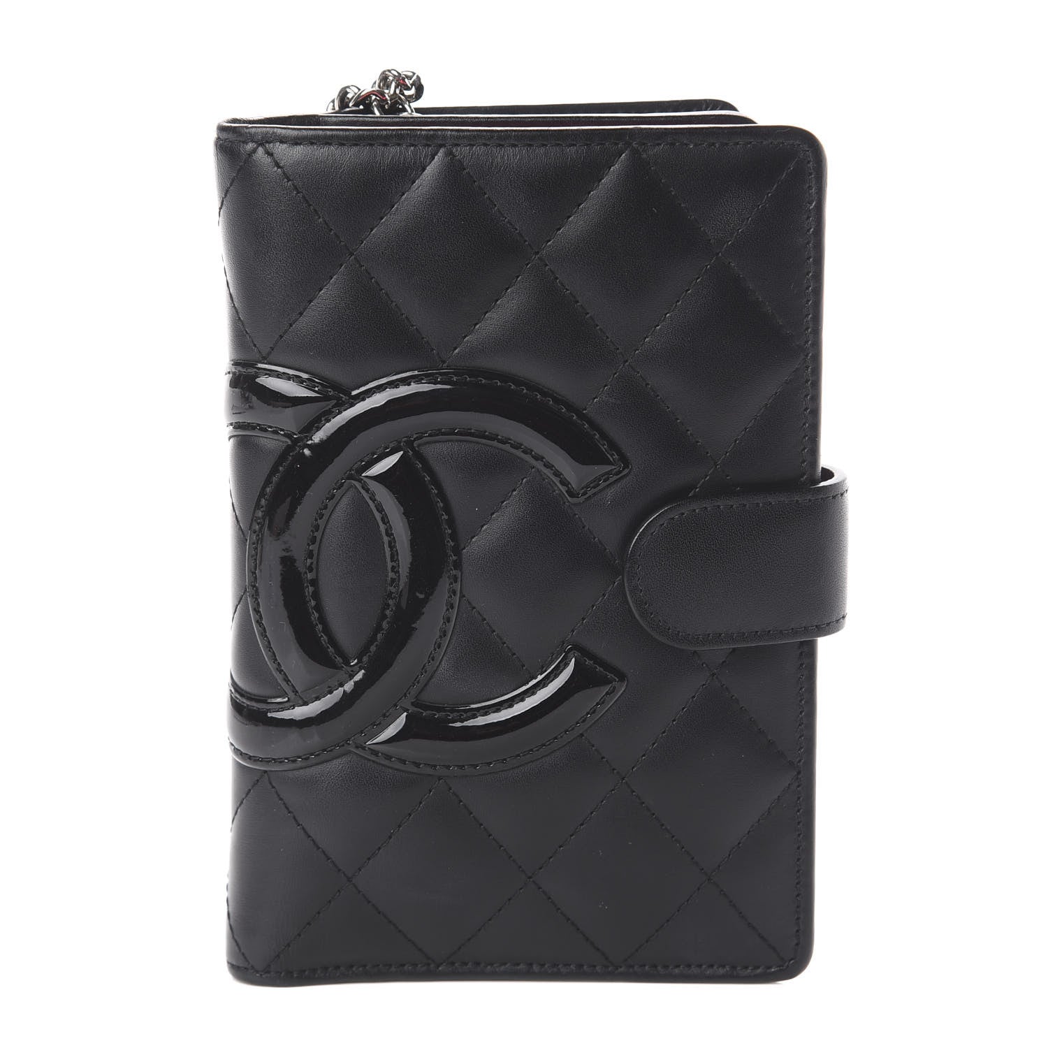 Chanel Calfskin Cambon Zipped Pocket Wallet Black 1 of 7