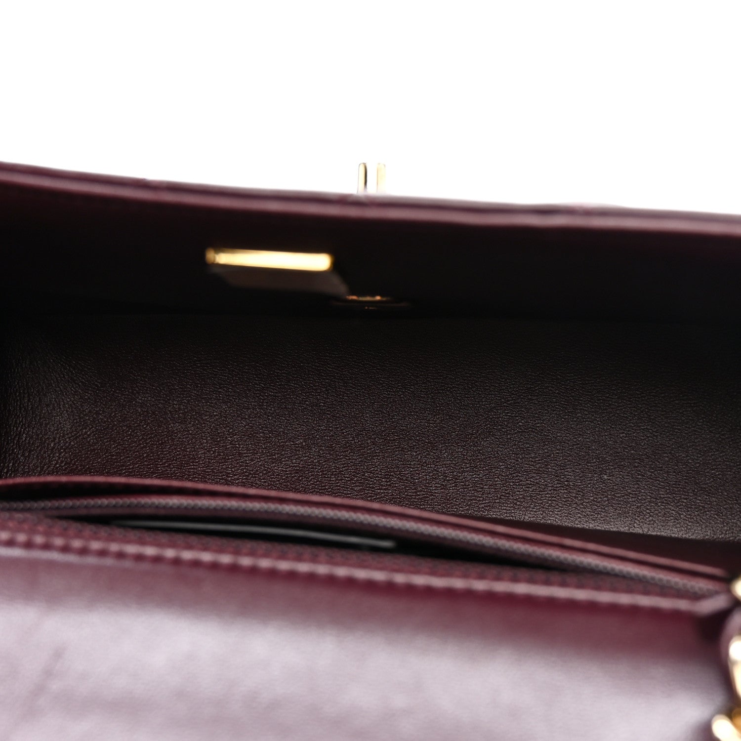 Chanel Lambskin Quilted Mini Rectangular Flap Burgundy Burgundy 5 of 12