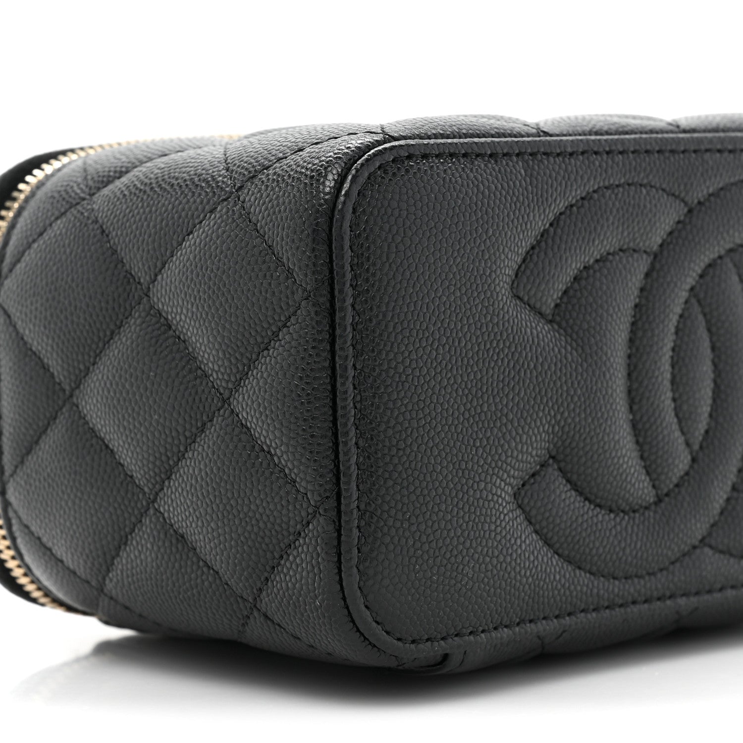 Chanel Caviar Quilted Small Vanity Case With Chain Black 10 of 11