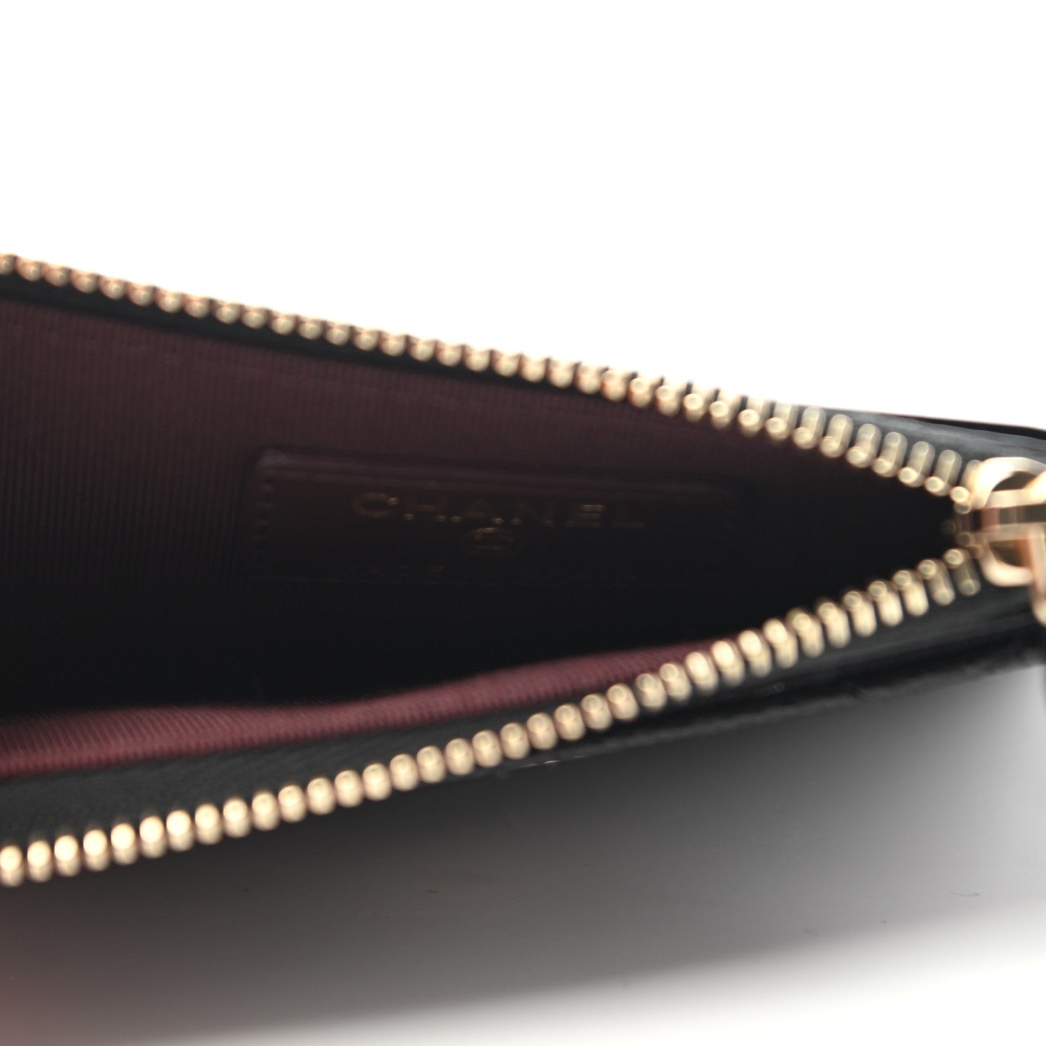 Chanel Caviar Quilted CC Zip Card Holder Black 5 of 8