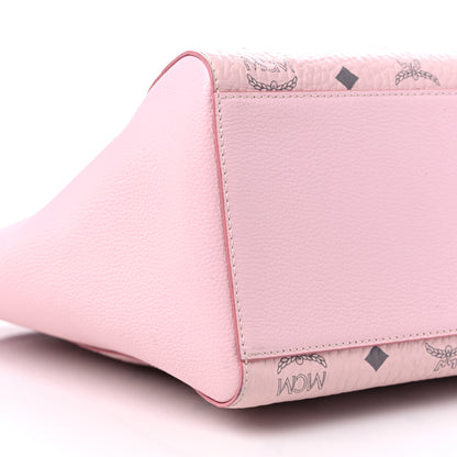 MCM Visetos Medium Portuna Shopper Tote Powder Pink 9 of 11