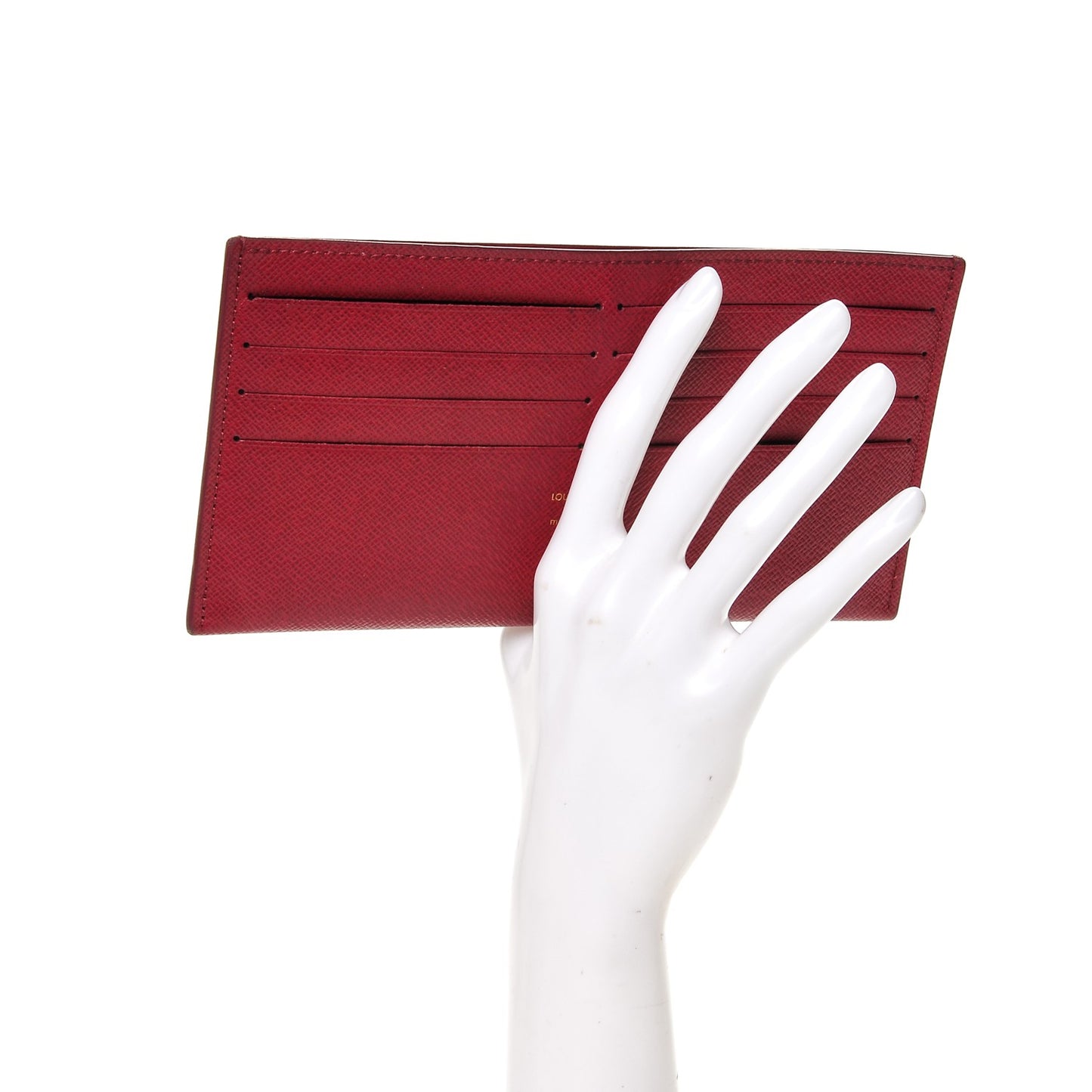 Calfskin Felicie Card Holder Insert Fuchsia