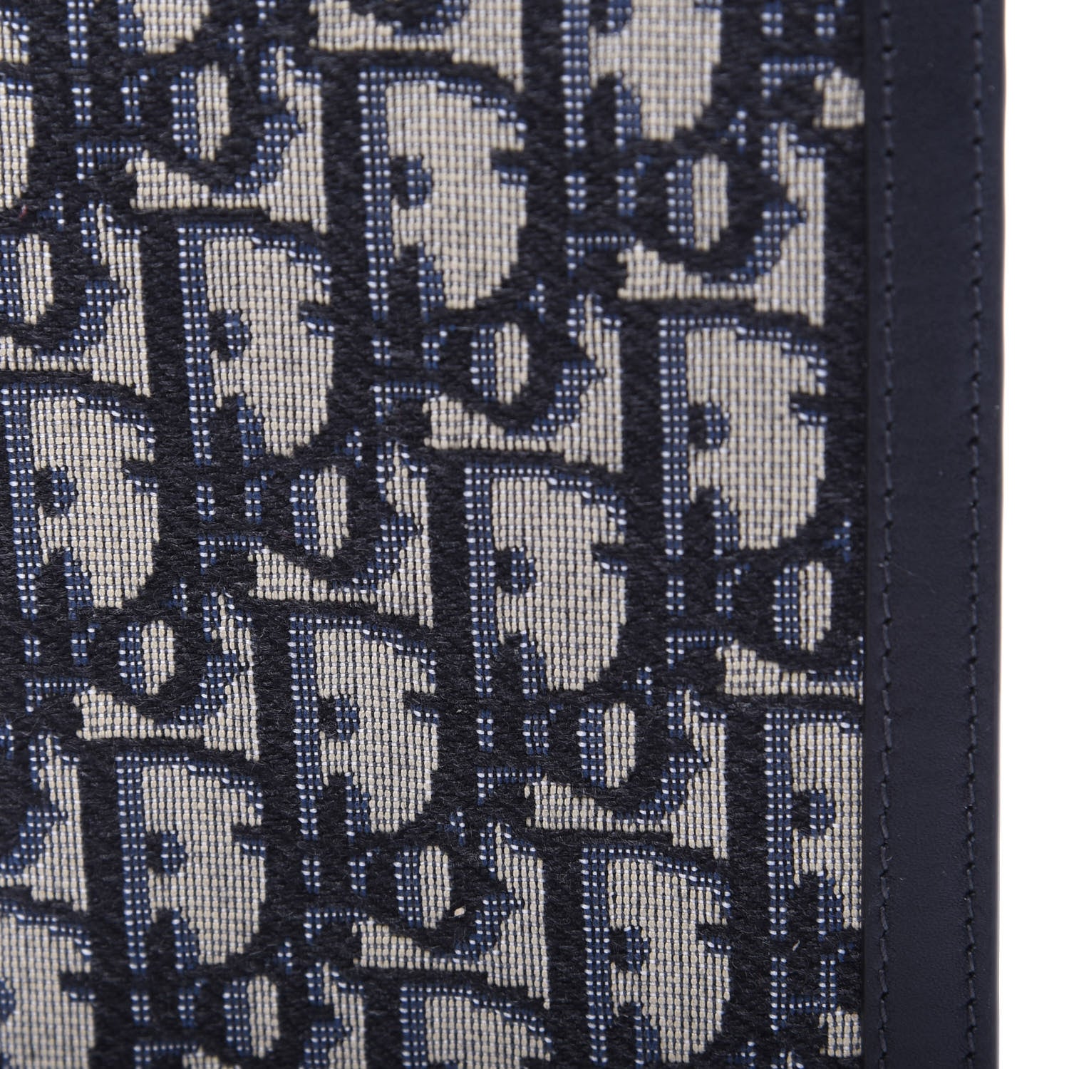 Christian Dior Calfskin Oblique Passport Holder Blue 9 of 9