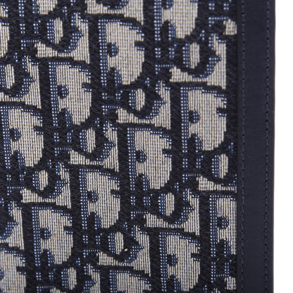 Christian Dior Calfskin Oblique Passport Holder Blue 9 of 9