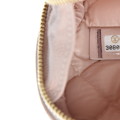Chanel Caviar Quilted Small Curvy Pouch Cosmetic Case Light Pink 7 of 10