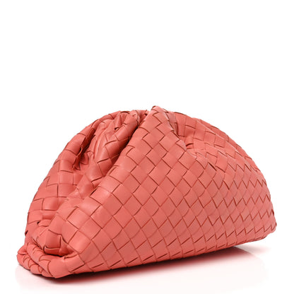 Bottega Veneta Nappa Maxi Intrecciato The Pouch Oversized Clutch Peach 5 of 20
