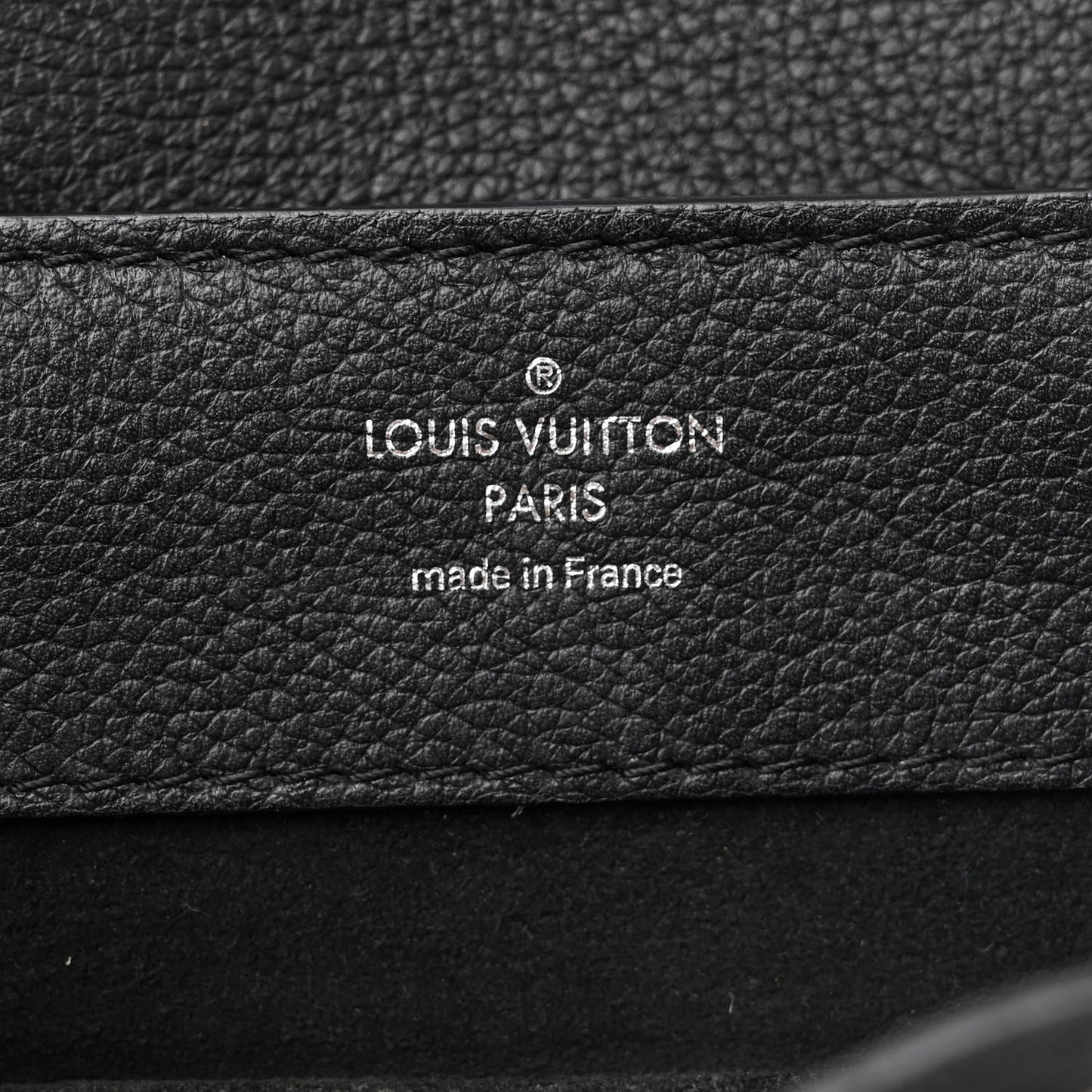 Calfskin Lockme Backpack Black