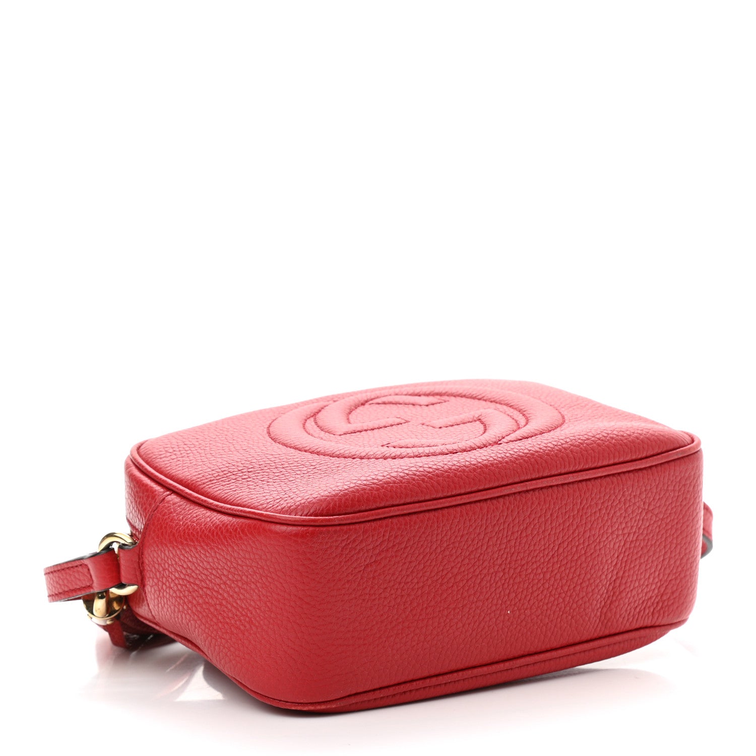 Gucci Pebbled Calfskin Small Soho Disco Bag Tabasco Red 4 of 11