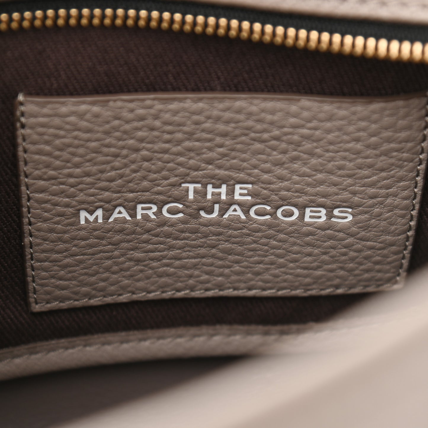 Grained Calfskin The Tote Bag Taupe