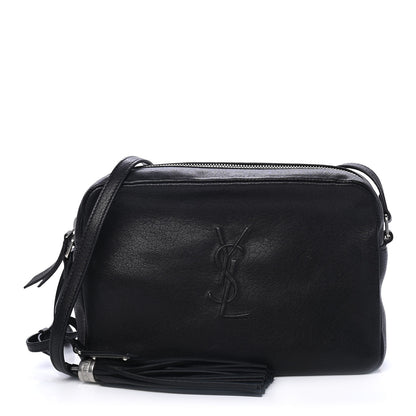 Saint Laurent Lambskin Monogram Small Lou Camera Bag Black 1 of 4