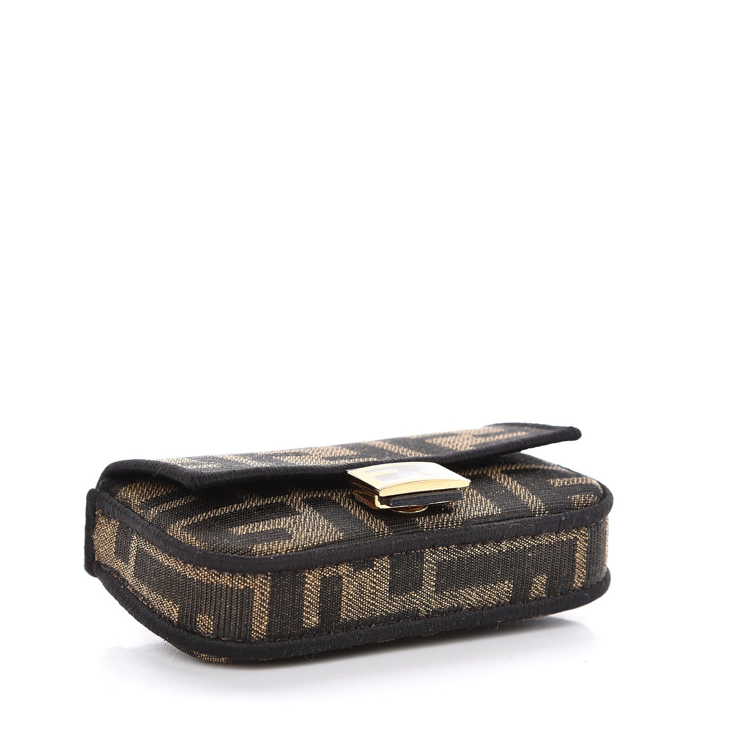 Fabric Jacquard FF 1974 Nano Baguette Charm Tobacco Moro Black