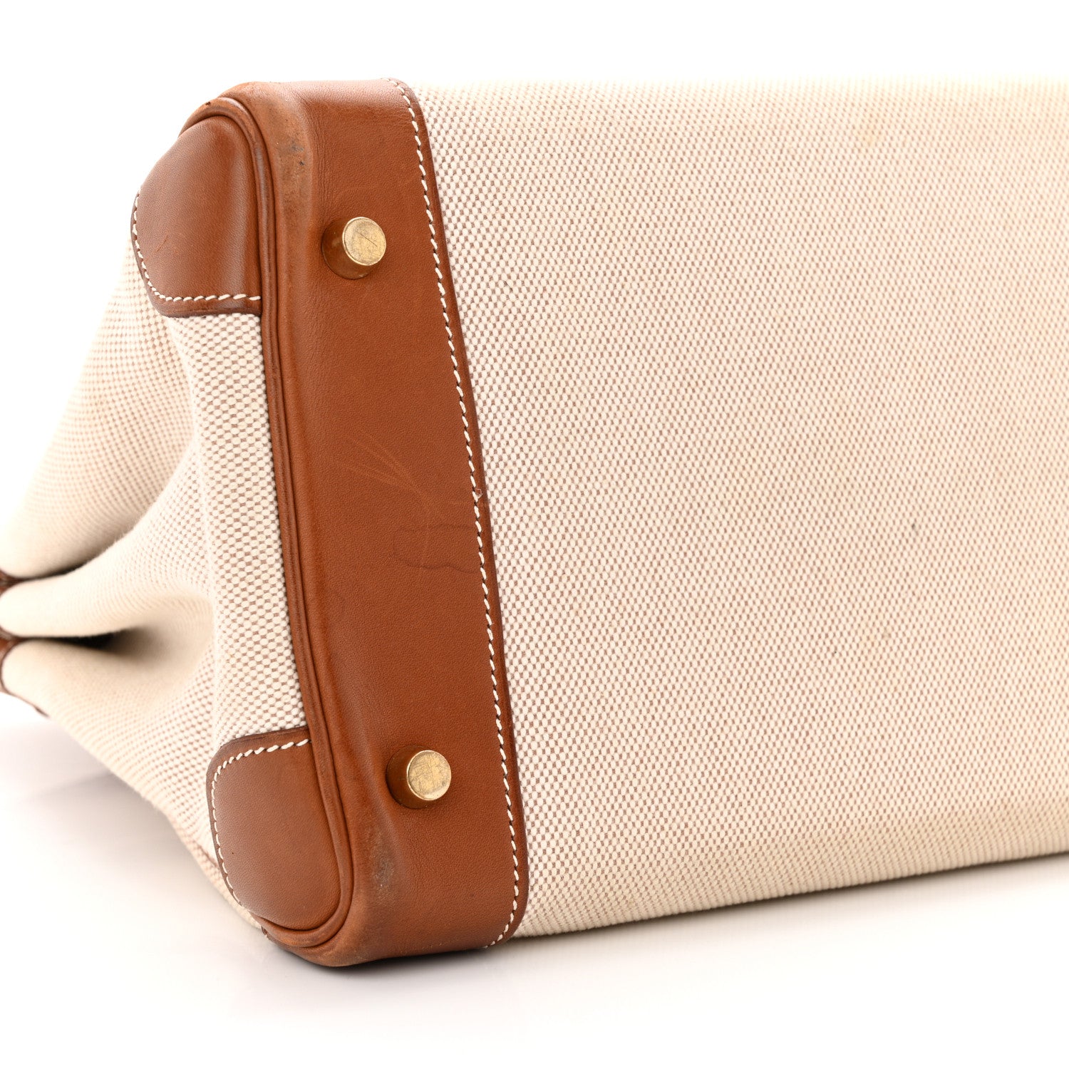 Hermes Toile Barenia HAC Birkin 32 Fauve 9 of 25