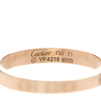 Cartier 18K Yellow Gold 3.5mm LOVE Wedding Band Ring 71 13.5 4 of 6