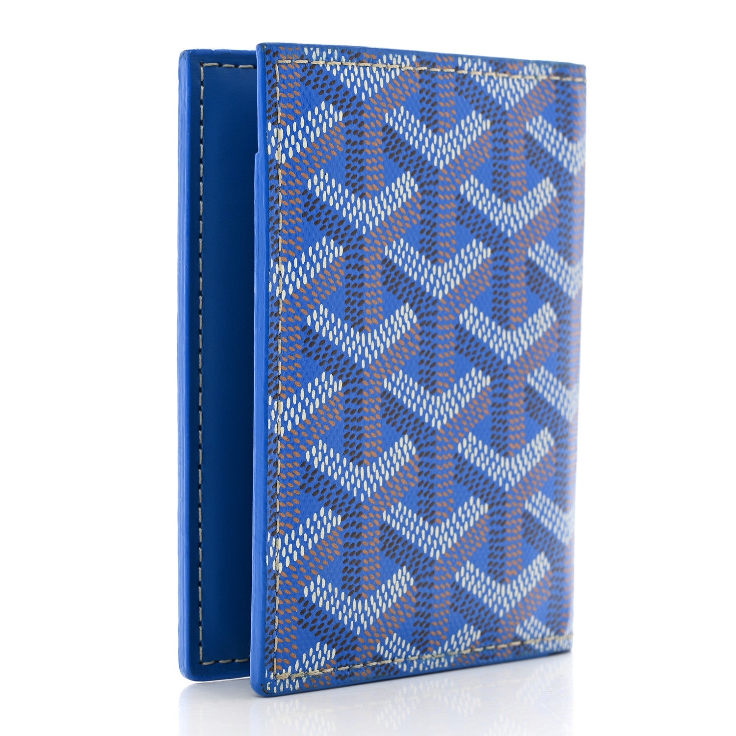 Goyard Goyardine Saint Marc Folding Card Case Sky Blue 3 of 7