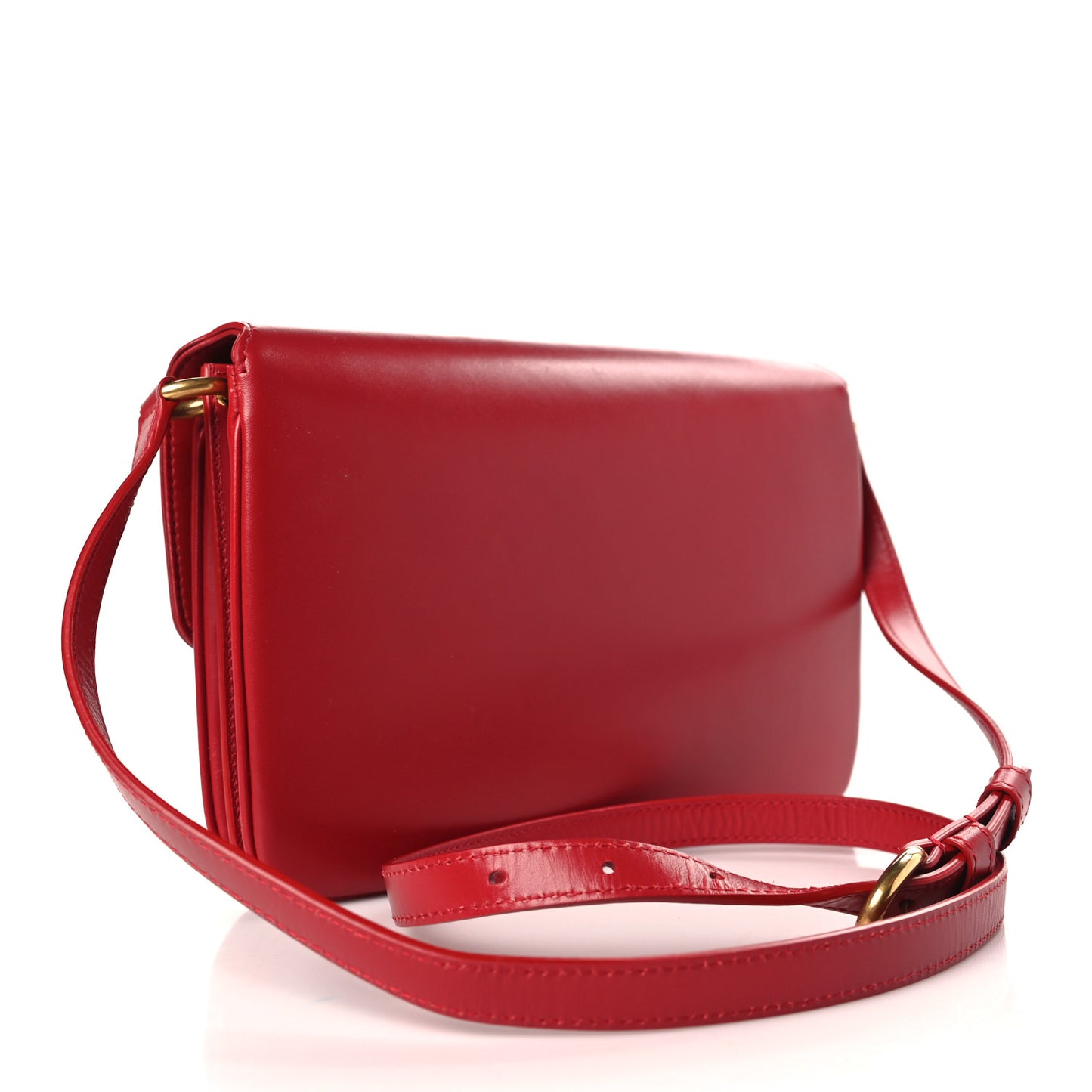 Smooth Calfskin Le Maillon Satchel Rouge Eros