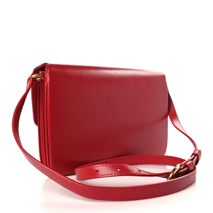 Saint Laurent Smooth Calfskin Le Maillon Satchel Rouge Eros 3 of 9