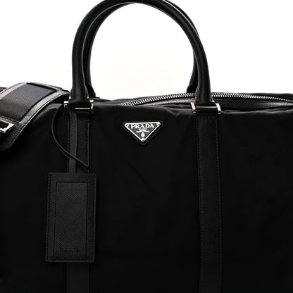 Prada Re-Nylon Saffiano Duffle Bag Black 7 of 9