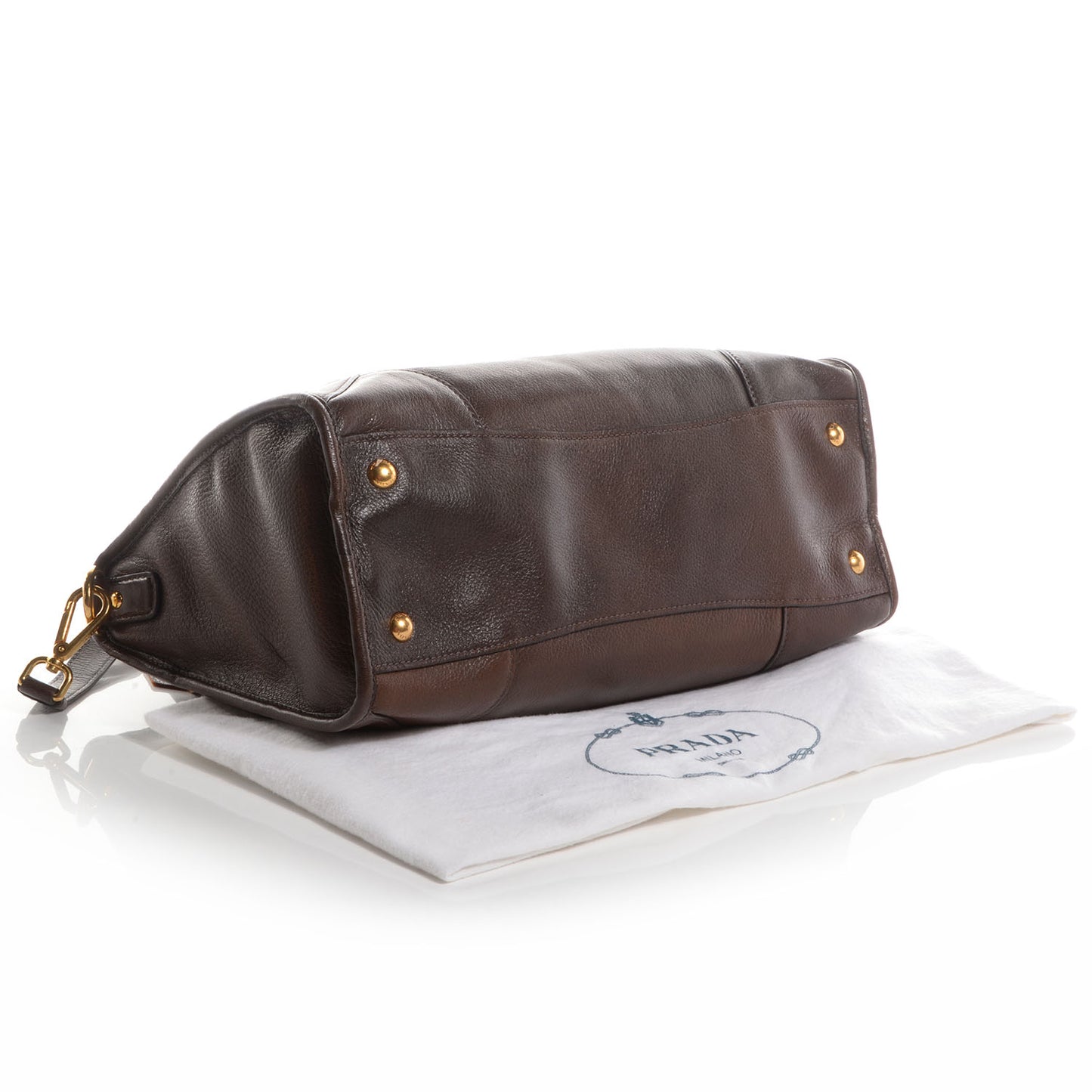 Cervo Deerskin Shopping Satchel Bruciato