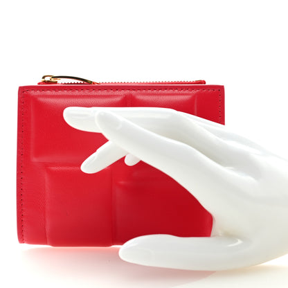 Bottega Veneta Calfskin Padded Zip Card Holder Nail Polish 2 of 6