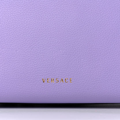 Versace Calfskin Medium La Medusa Top Handle Handbag Lilac 8 of 12