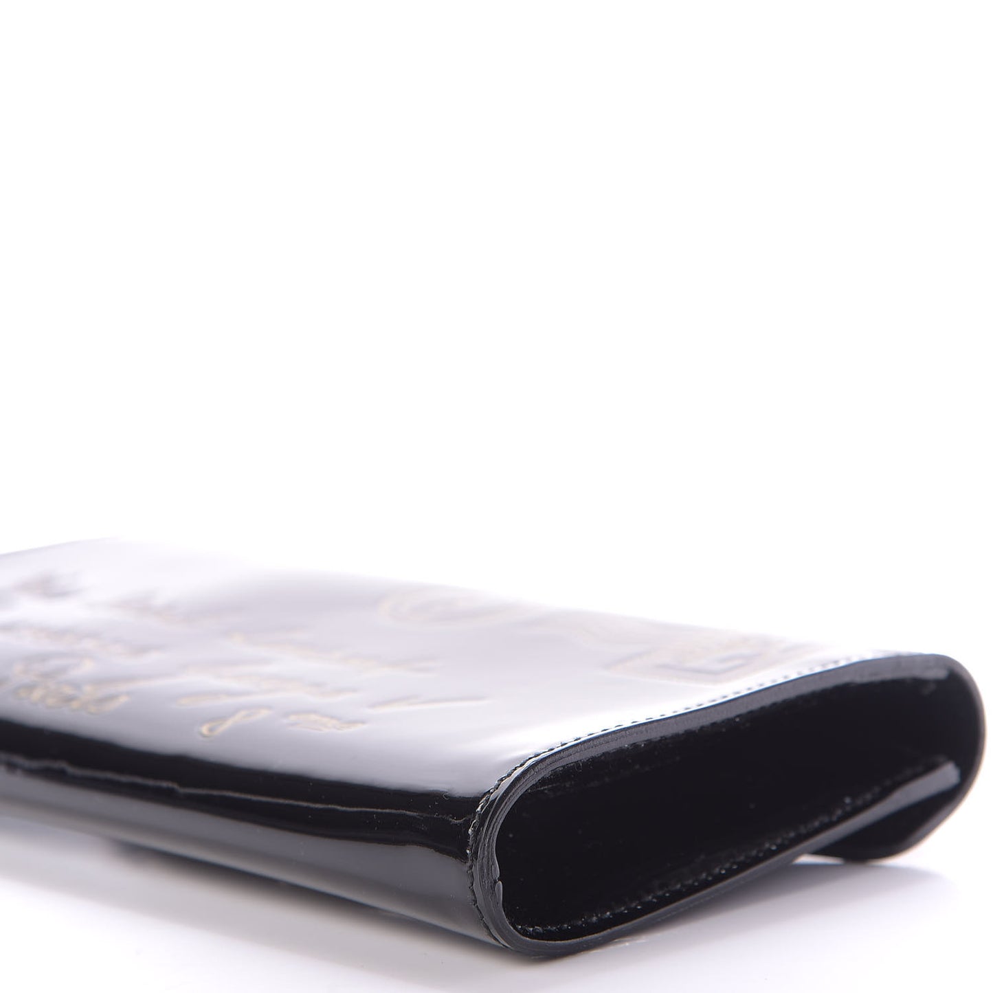 Patent Y-Mail Clutch Black