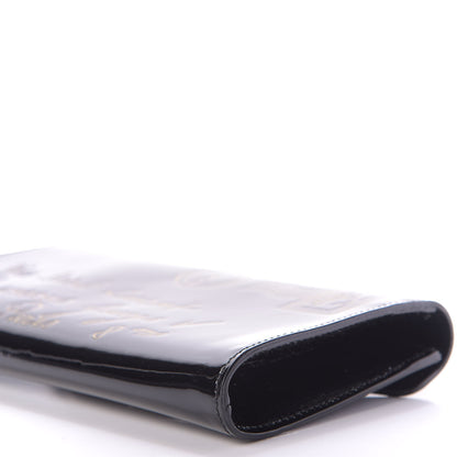 Saint Laurent Patent Y-Mail Clutch Black 8 of 10