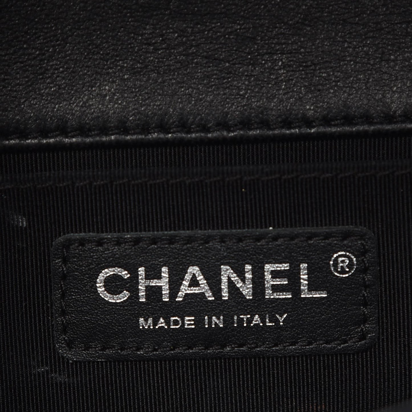 Lambskin Quilted Medium Boy Flap Black