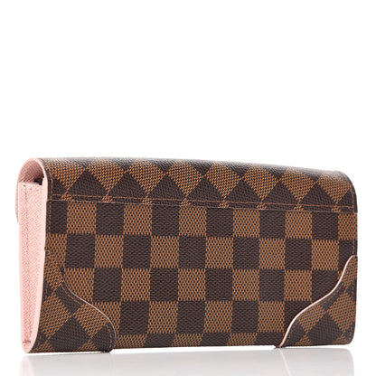 Louis Vuitton Damier Ebene Caissa Wallet Rose Ballerine 3 of 9