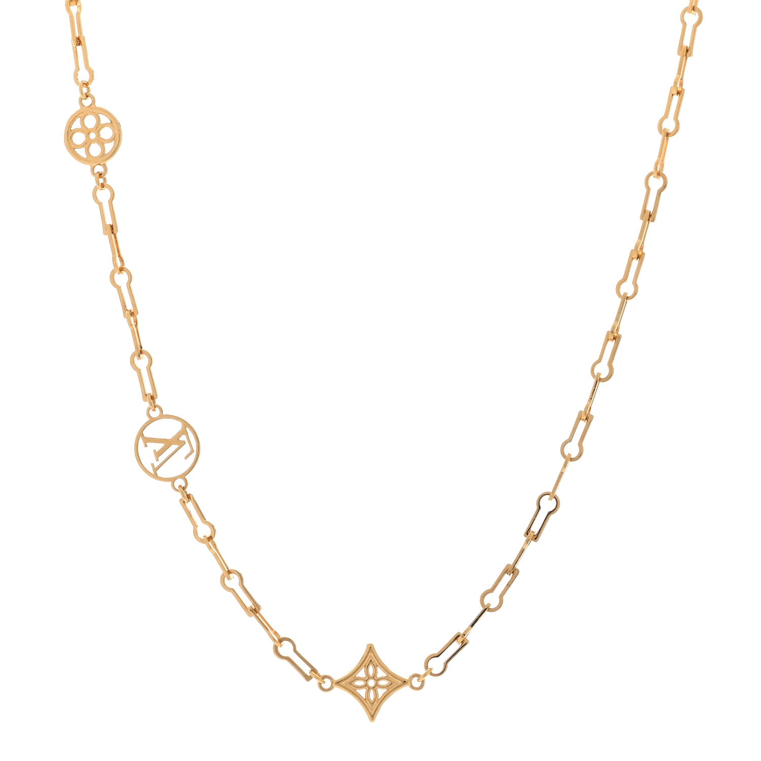 Louis Vuitton Metal Forever Young Short Necklace Gold 1 of 3
