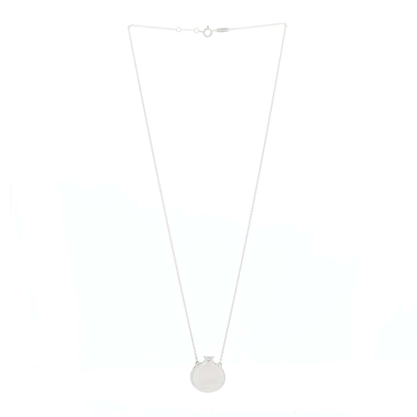 Sterling Silver Elsa Peretti Bottle Pendant Necklace