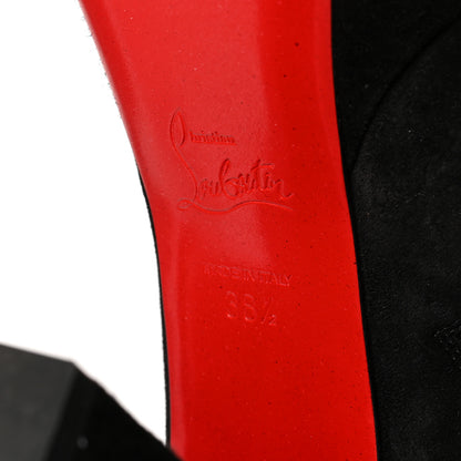 Christian Louboutin Veau Velours Movidastic 130 Platform Boots 38.5 Black 6 of 8