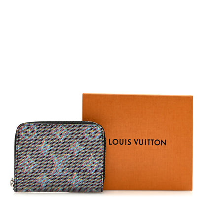 Louis Vuitton LOUIS VUITTON Calfskin Monogram LV Pop Zippy Coin Purse Blue 7 of 7